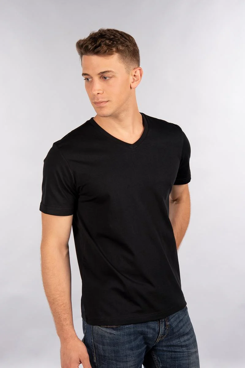 CityLab - Premium T-Shirt V Neck - Black