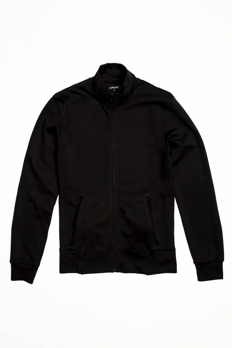 CityLab - Track Jacket Performance Fleece - Black - Image 2