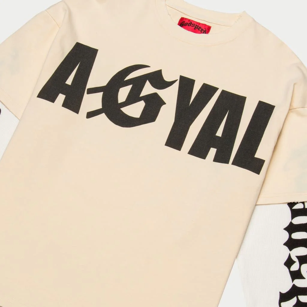 Godspeed AGYAL Layered T-Shirt (Bone) (Agyal-Layered-T-Shirt-Bone) - Image 3