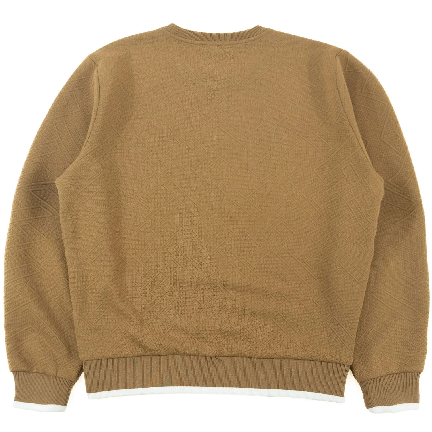 M4390 MAKOBI-Beanchi Jacquard Crewneck - Mocha - Image 3