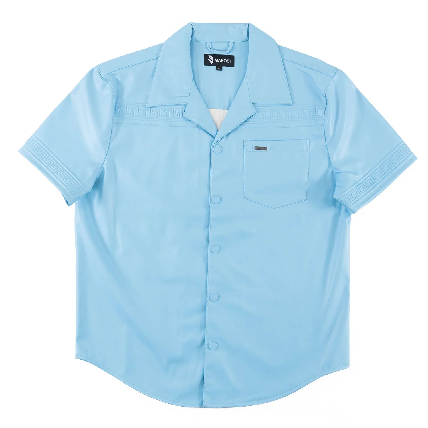 MAKOBI Bellucci Vegan Leather Shirt -(M429) - Image 2