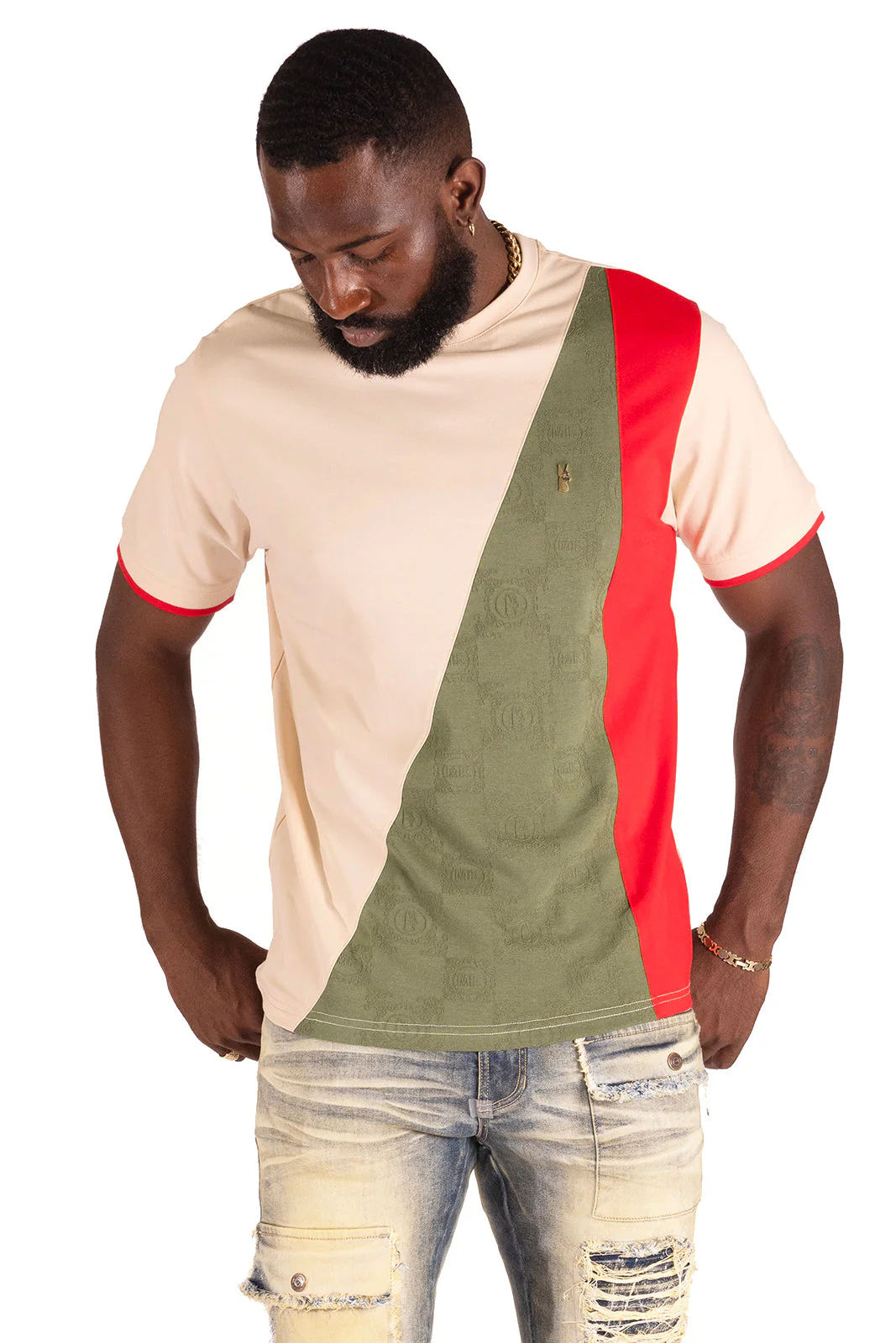 Makobi M348 Benini Tee - Oat - Image 2