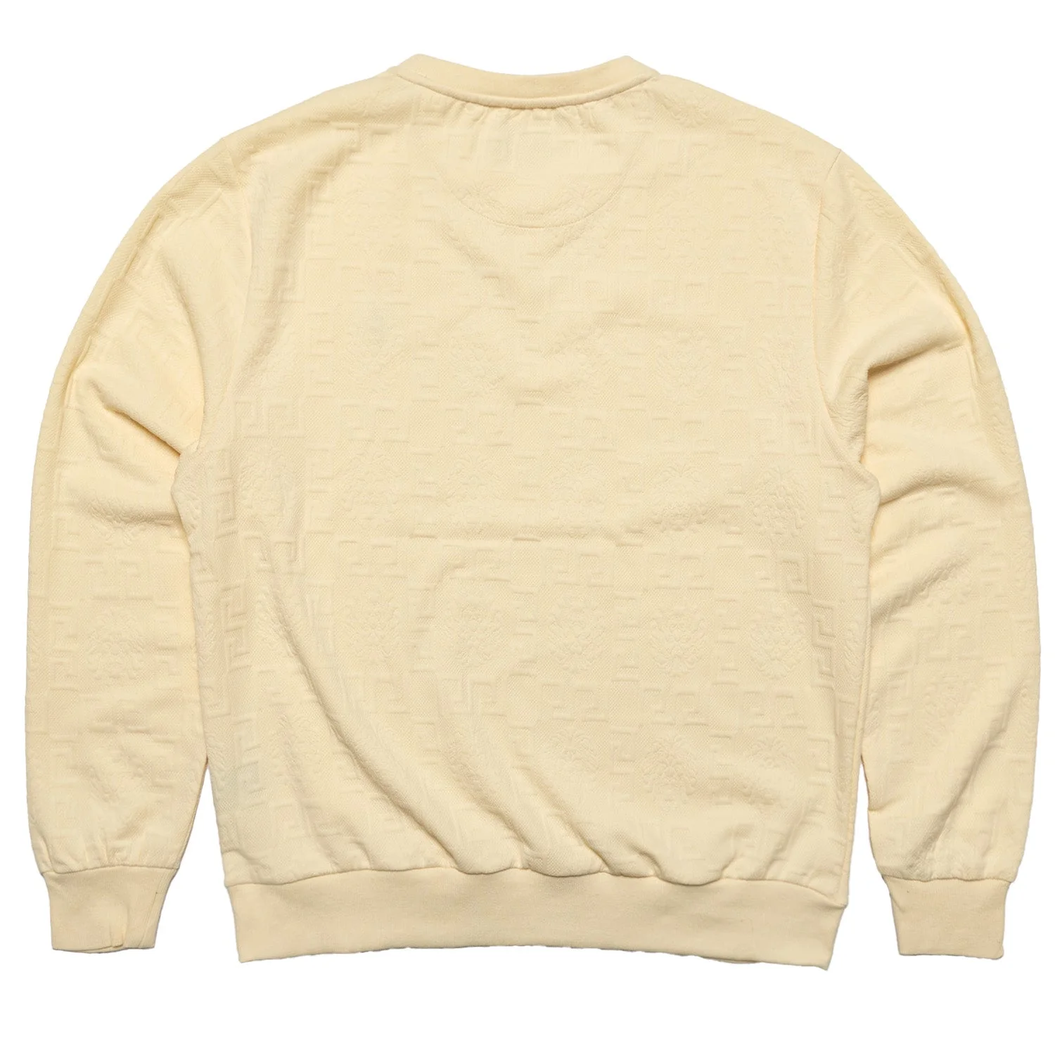 Makobi M4232 Bianchi Jacquard Crewneck Sweatshirt - Natural - Image 3