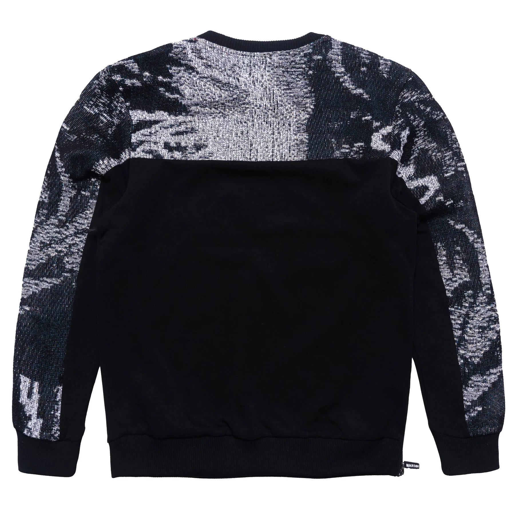 Makobi M4399 Bagnoli Tapestry Crewneck - Black - Image 4