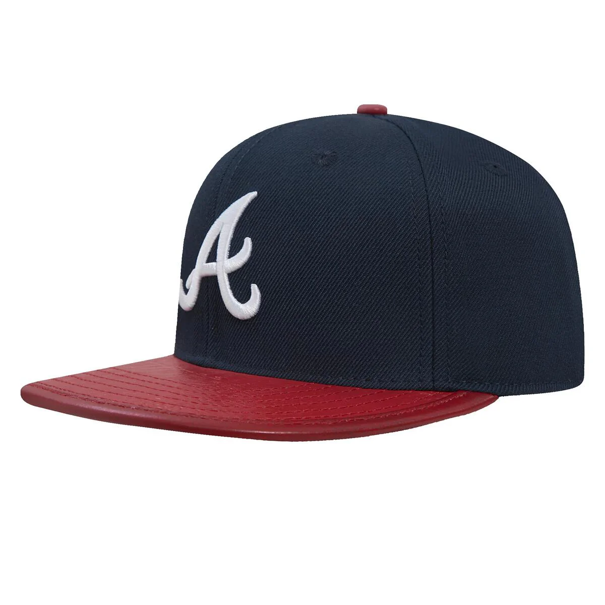 Pro Standard - Atlanta Braves Logo Gator Strapback Hat - Image 4
