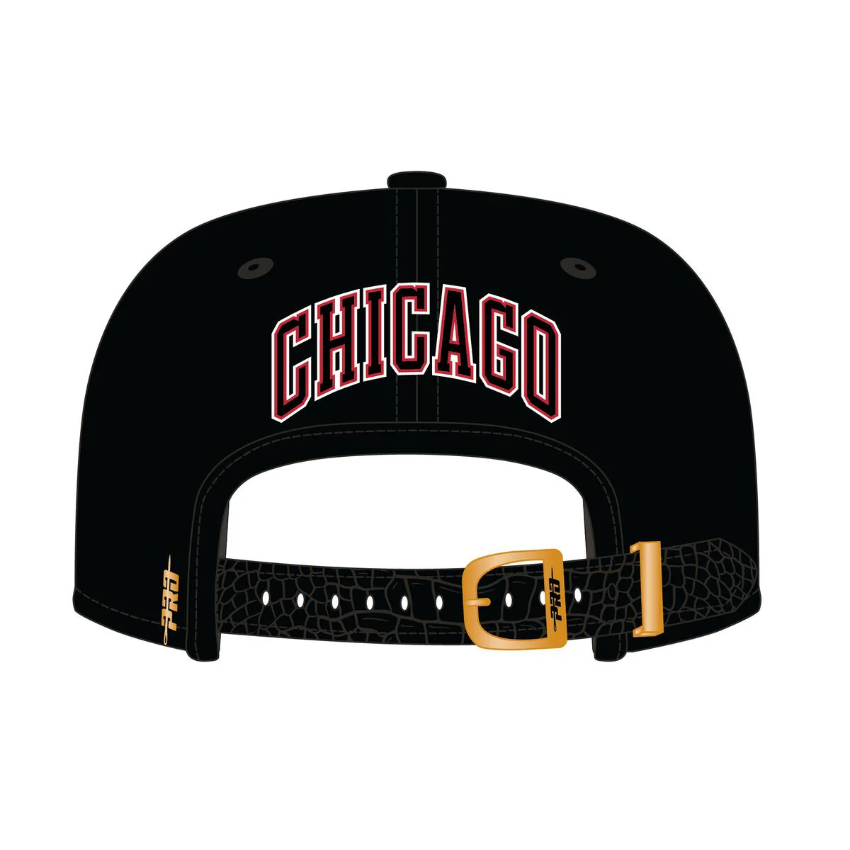 Pro Standard - Chicago Bulls Logo Gator Visor Strapback Hat - Image 11