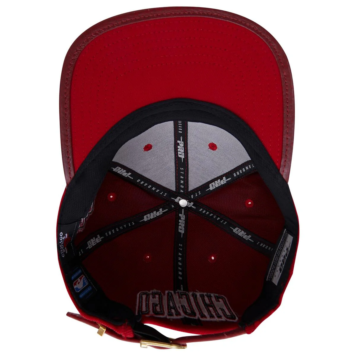 Pro Standard - Chicago Bulls Logo Gator Visor Strapback Hat - Image 7