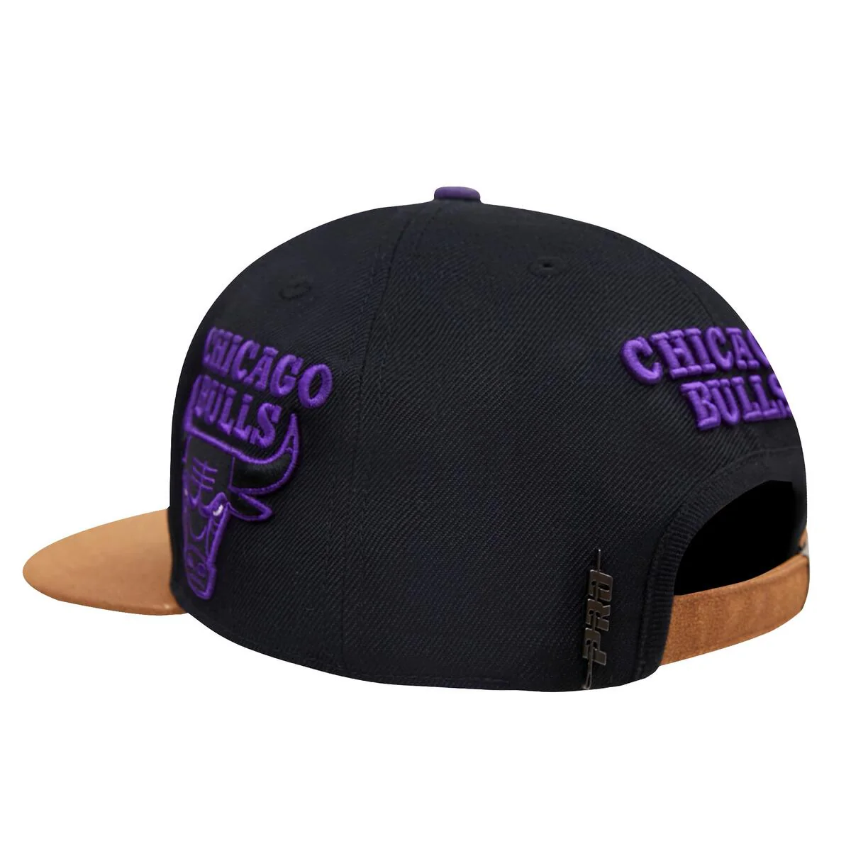 Pro Standard - Chicago Bulls Two Tone Leather Brim Snapback Hat - Image 5
