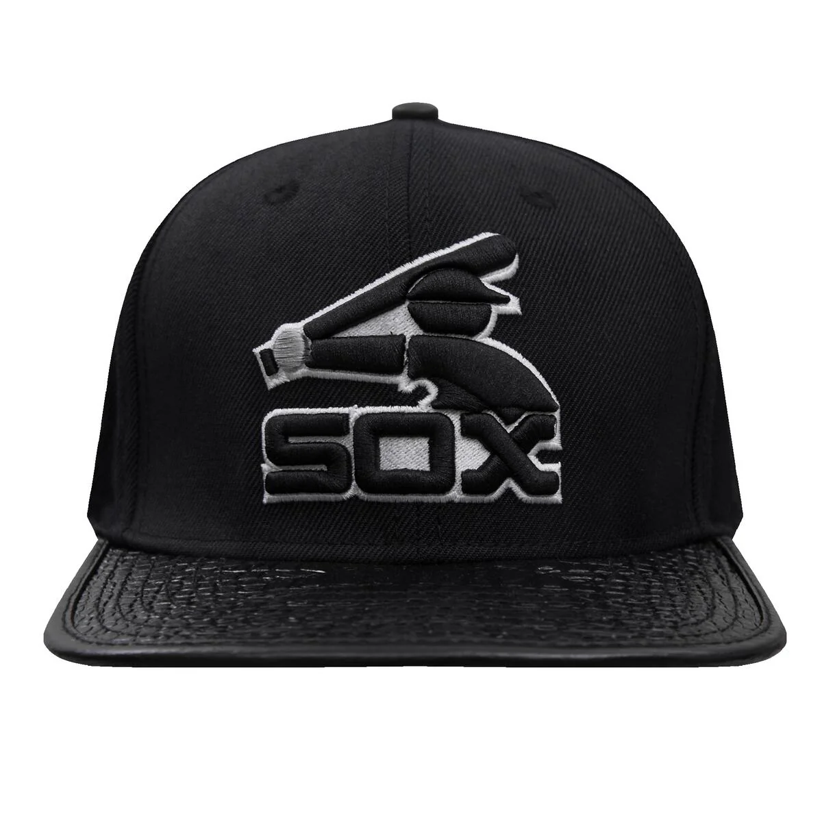 Pro Standard - Chicago White Sox Batterman Logo Gator Visor Strapback Hat - Image 2
