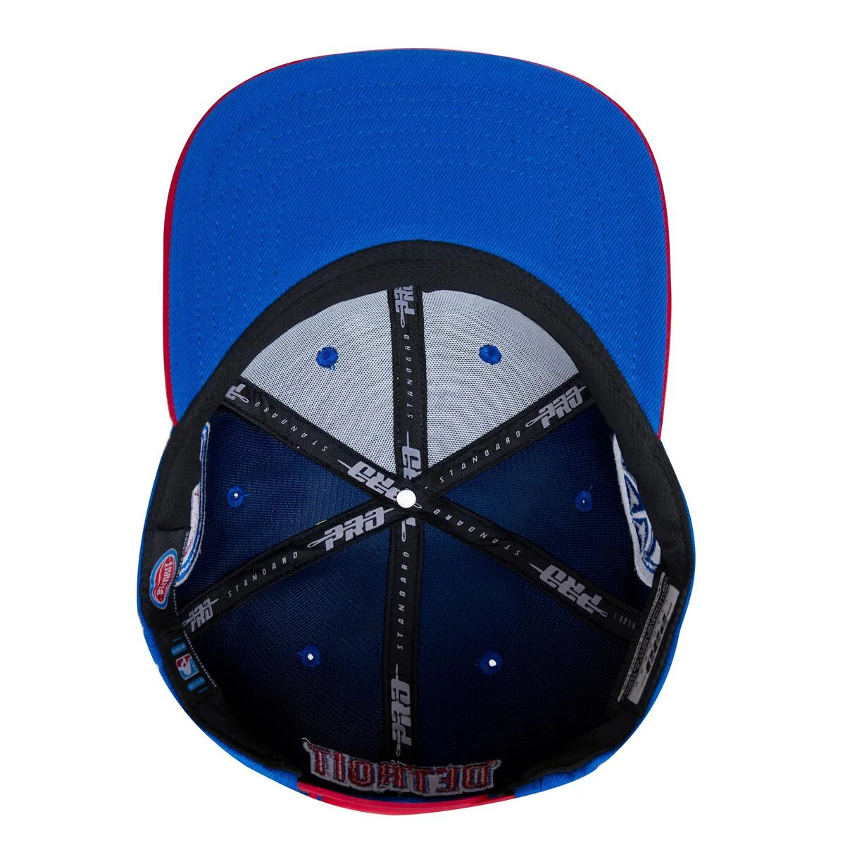 Pro Standard - Detroit Pistons Retro Classic Primary Logo Wool Snapback Hat - Image 13