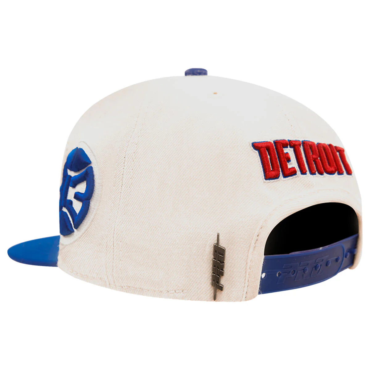 Pro Standard - Detroit Pistons Retro Classic Primary Logo Wool Snapback Hat - Image 5