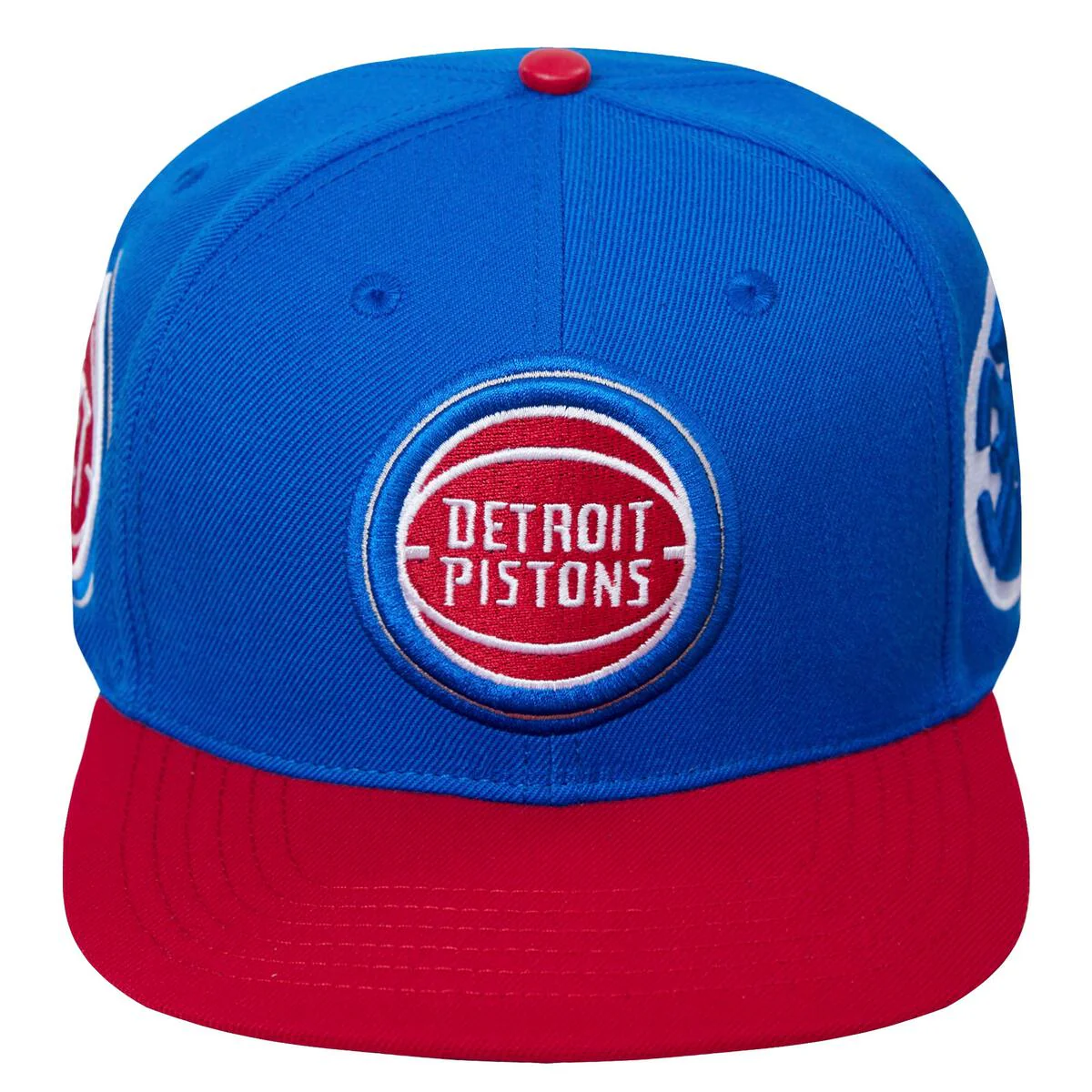 Pro Standard - Detroit Pistons Retro Classic Primary Logo Wool Snapback Hat - Image 9
