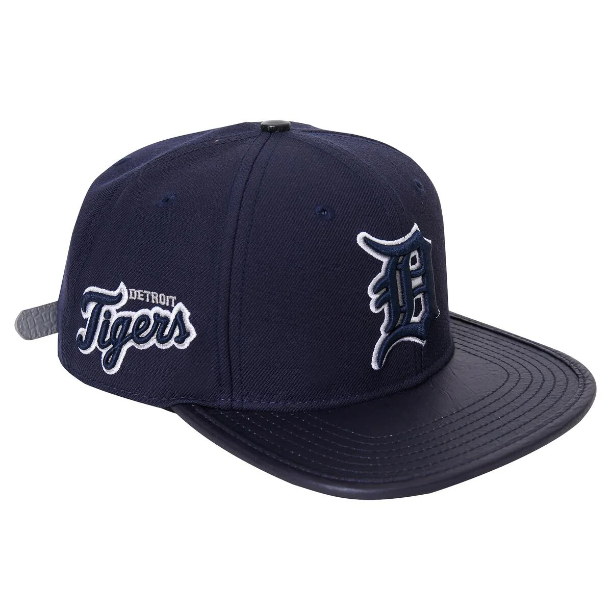 Pro Standard - Detroit Tigers Logo Double Outline Gator Visor Strapback Hat - Image 12