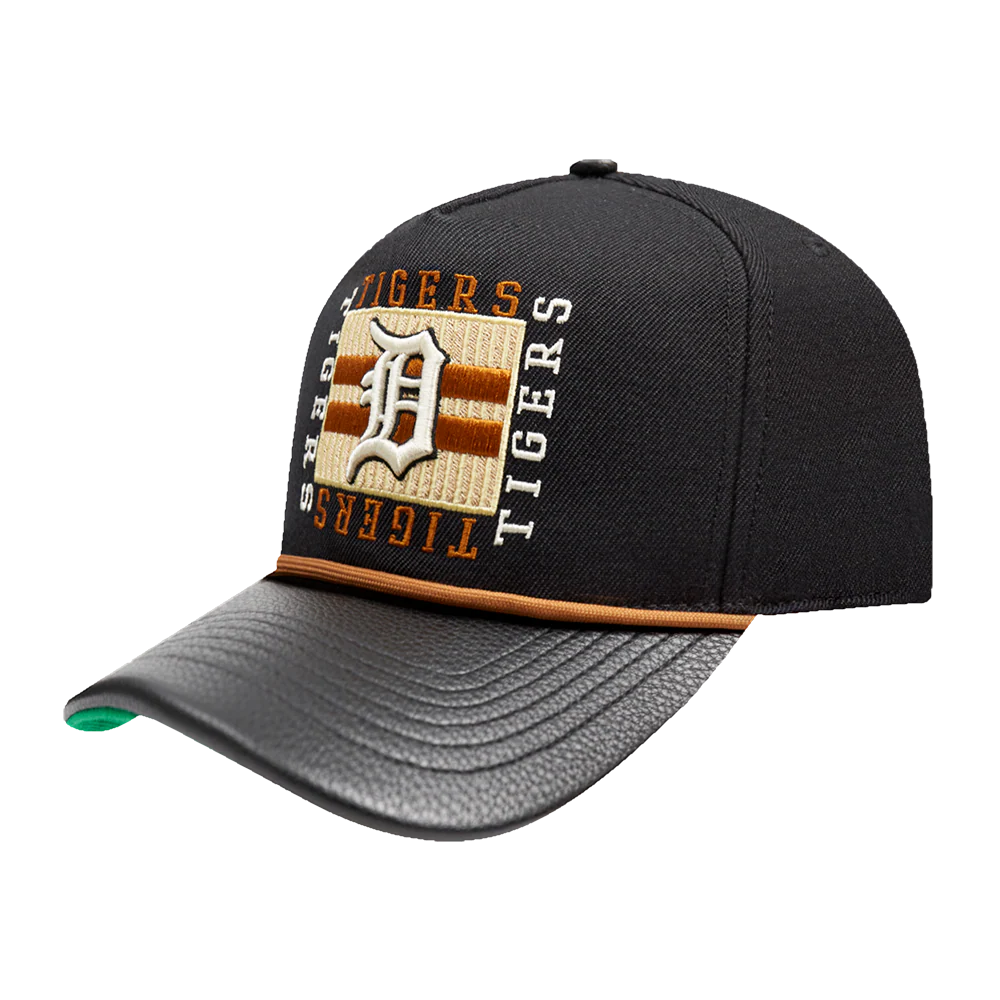 PRO STANDARD DETROIT TIGERS STACKED STRIPE PINCH FRONT STRAPBACK - Image 2