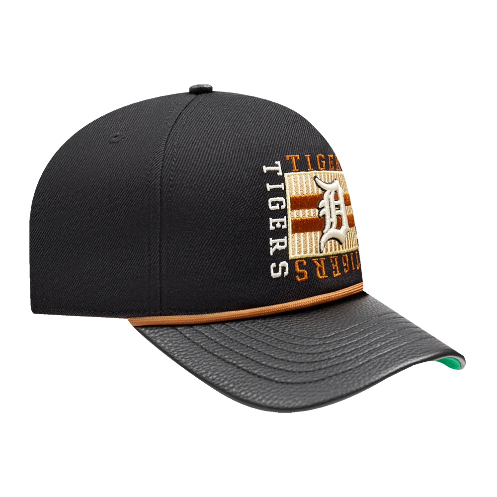 PRO STANDARD DETROIT TIGERS STACKED STRIPE PINCH FRONT STRAPBACK - Image 3